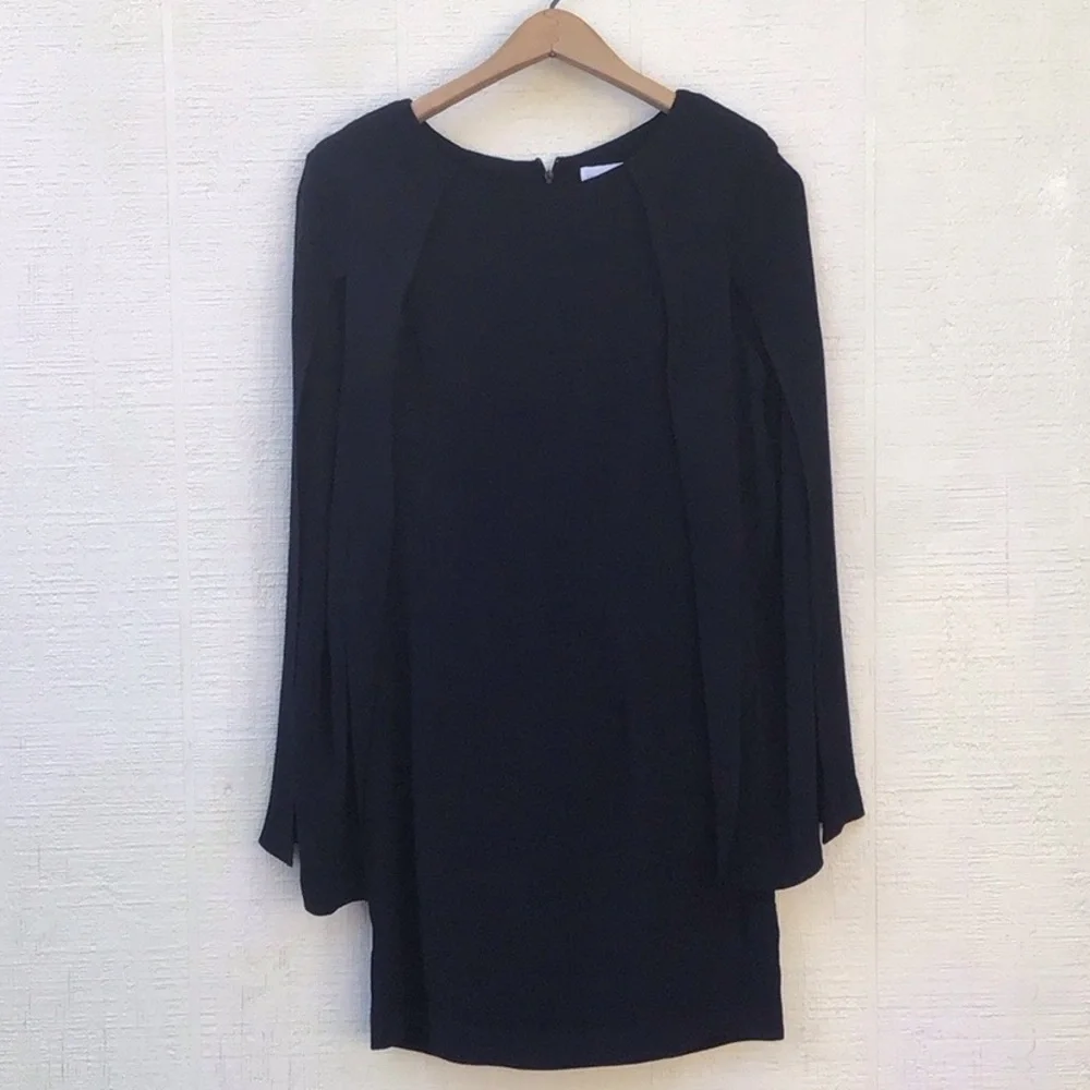 Shakuhachi cape dress black